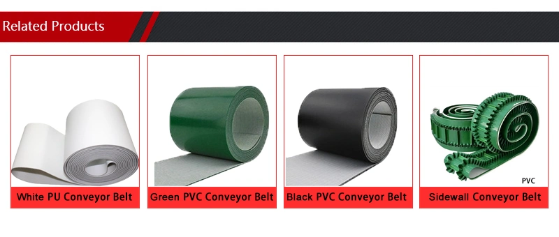 Low Price 5.0mm Serration PVC Conveyor Belt for Textile